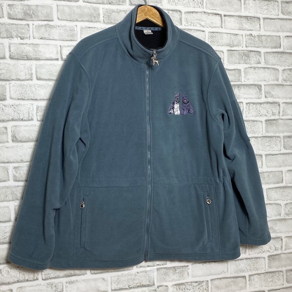 Danbury Mint Schnauzer Dogs Embroidered Fleece - Picture 4 of 16